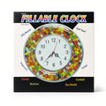 Jobar Fillable Clock box showing clock face surrounded by jelly beans
