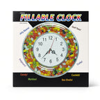 Jobar Fillable Clock box showing clock face surrounded by jelly beans