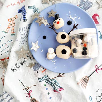 Snowman Mini Dough-To-Go