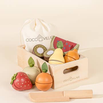Wooden Fruits Playset
